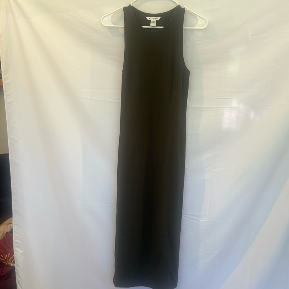 🌿 Athleta Seasoft Rib Midi Tank Dress – Size Small – NWT
